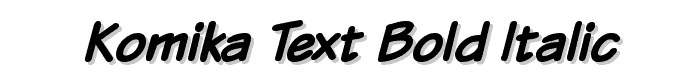 Komika Text Bold Italic font